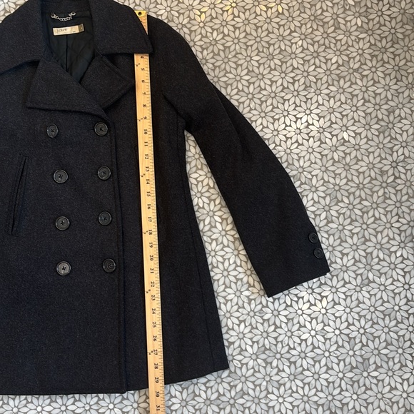 Women’s J. Crew Wool Peacoat in Dark Charcoal Grey, Size S - Picture 6 of 12